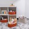 3 Packs Decorative Storage Baskets - 13x8.66x5.11 Inches (Brick Red)
